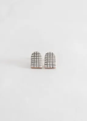 Small Arch Earrings  - Grids