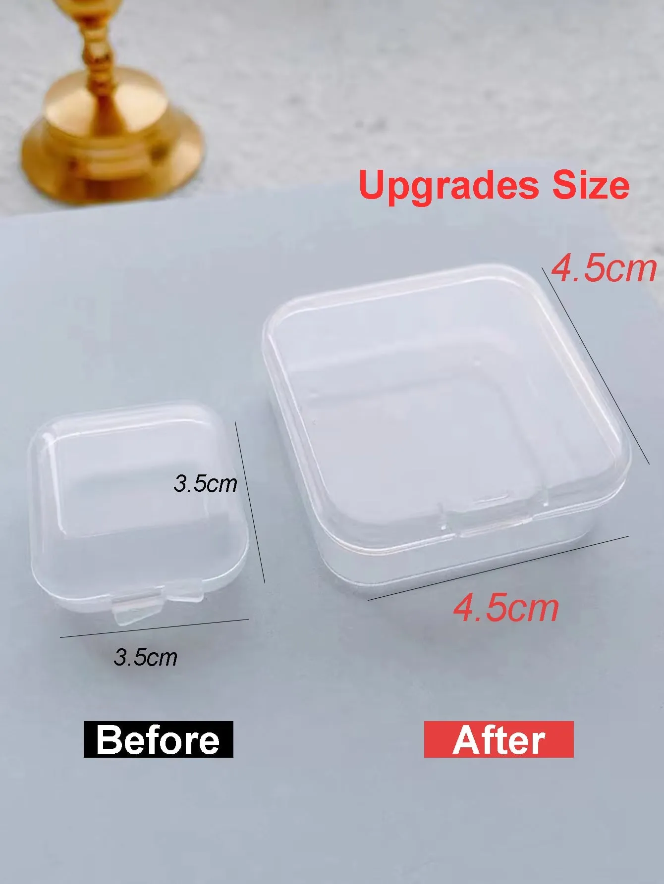 10pcs Clear Jewelry Box