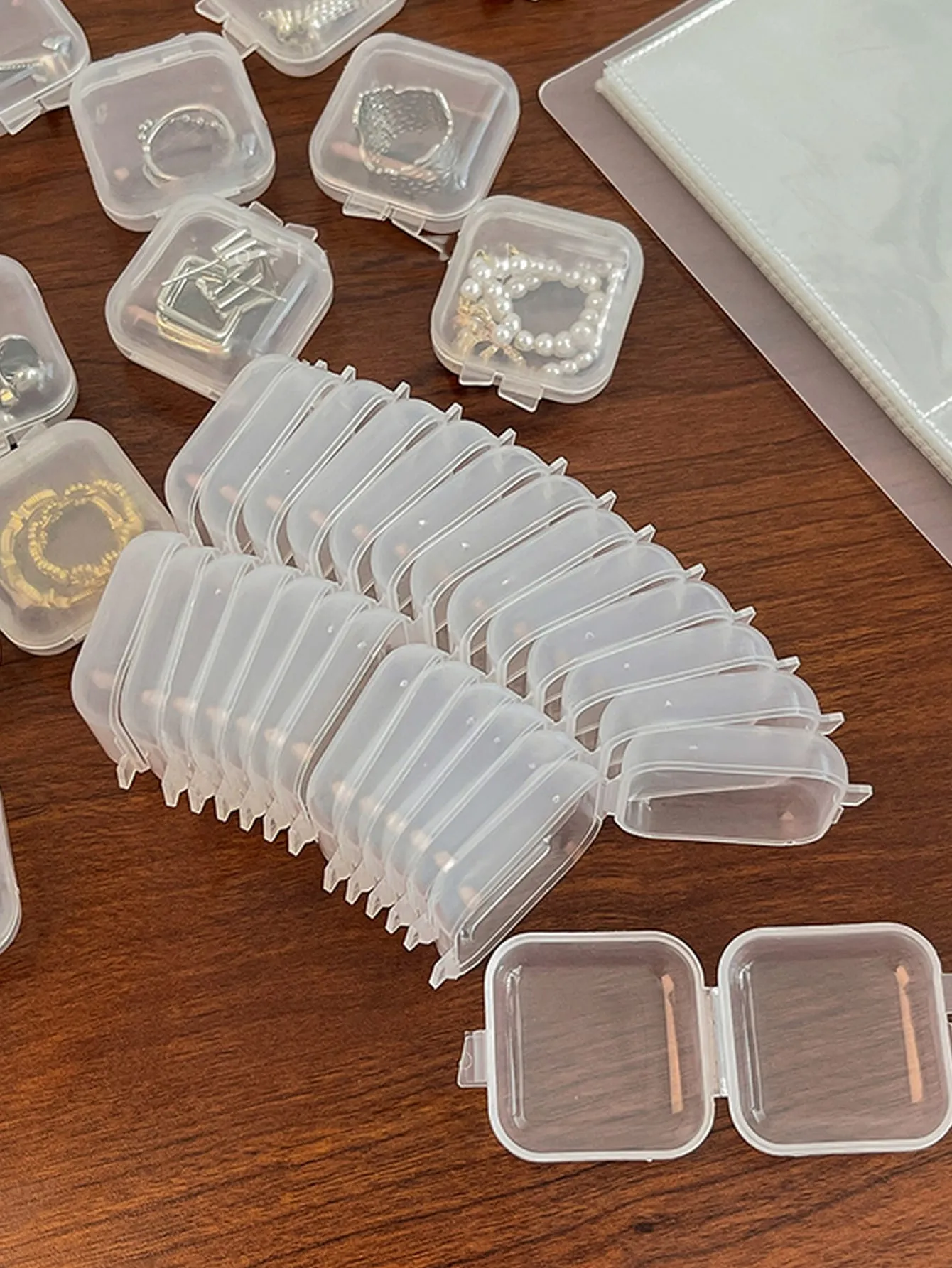 10pcs Clear Jewelry Box