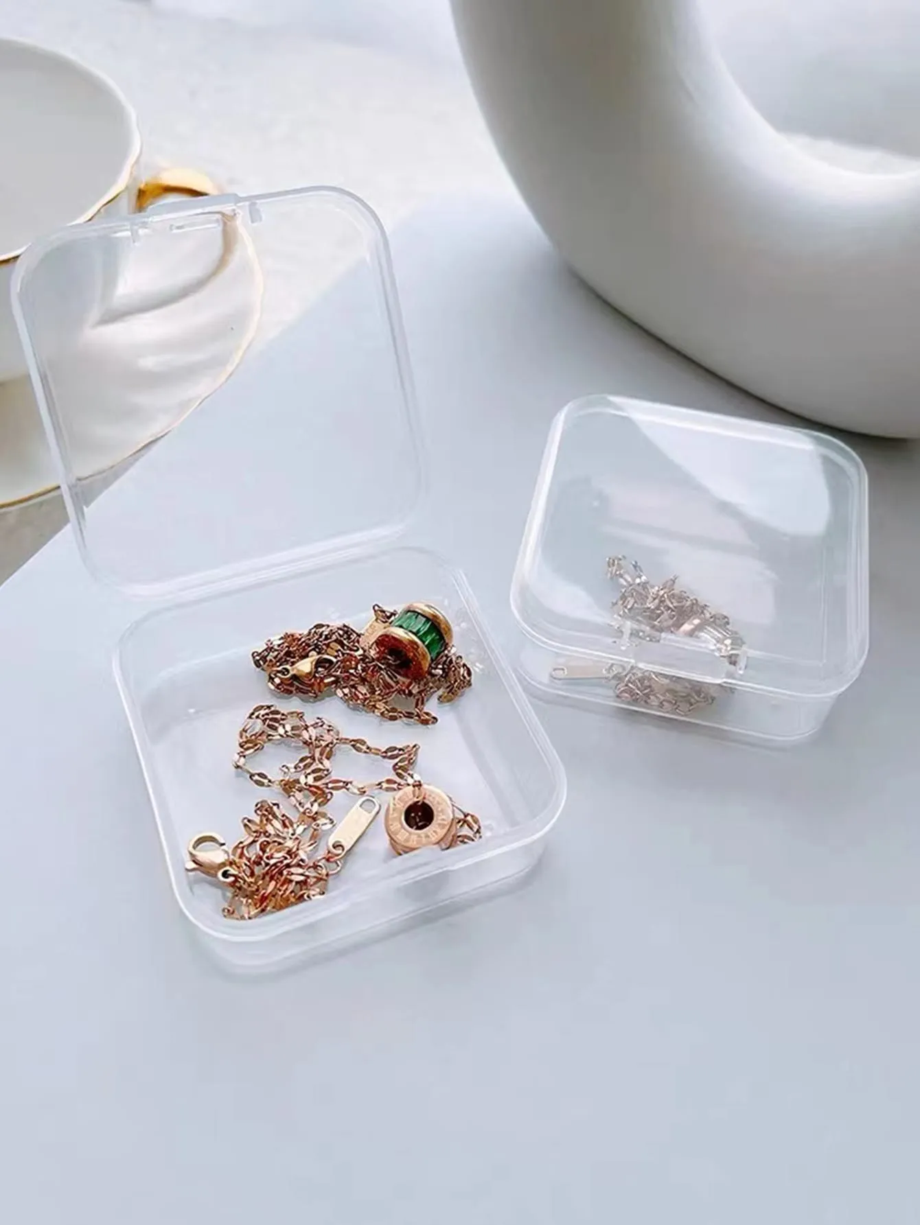 10pcs Clear Jewelry Box