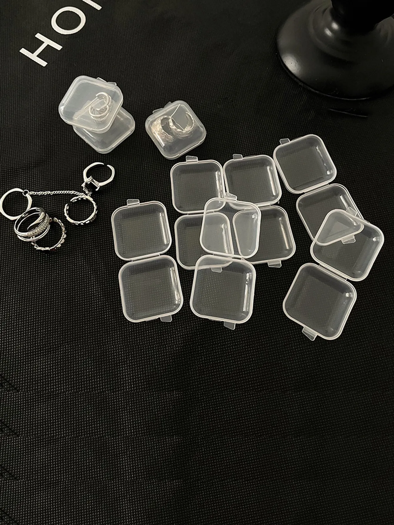 10pcs Clear Jewelry Box