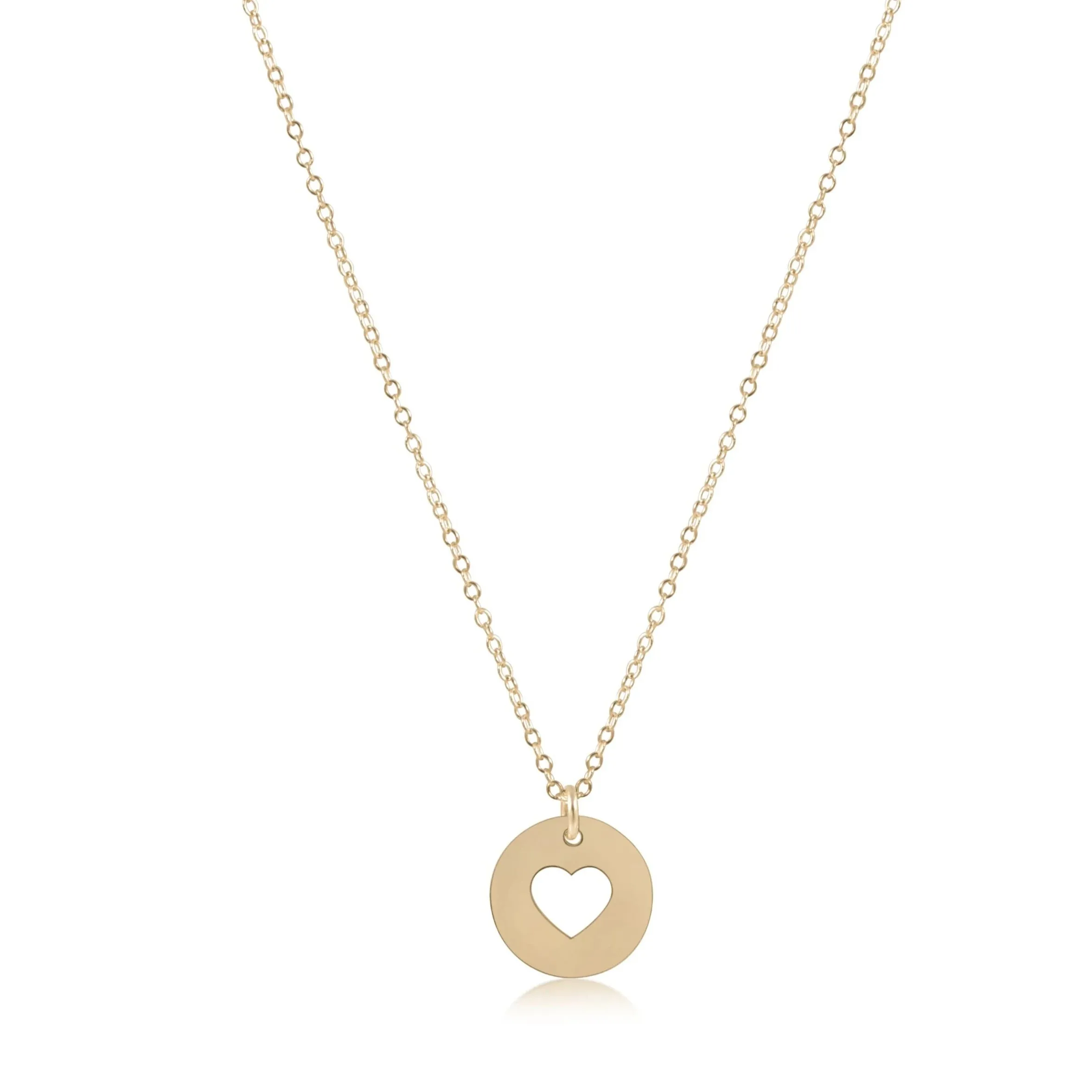 16' NECKLACE GOLD -LOVE GOLD DISC