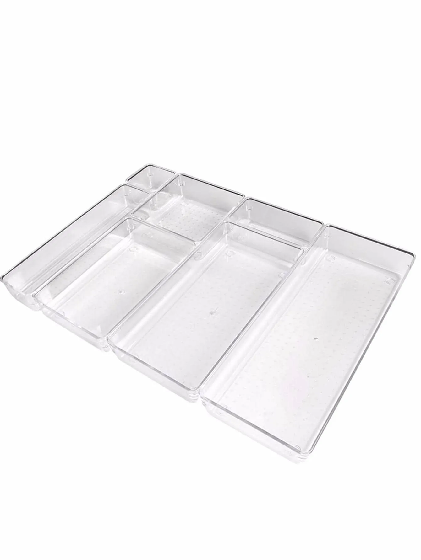 1pc PMMA Makeup Storage Box, Minimalist Clear Makeup Storage Box For Home