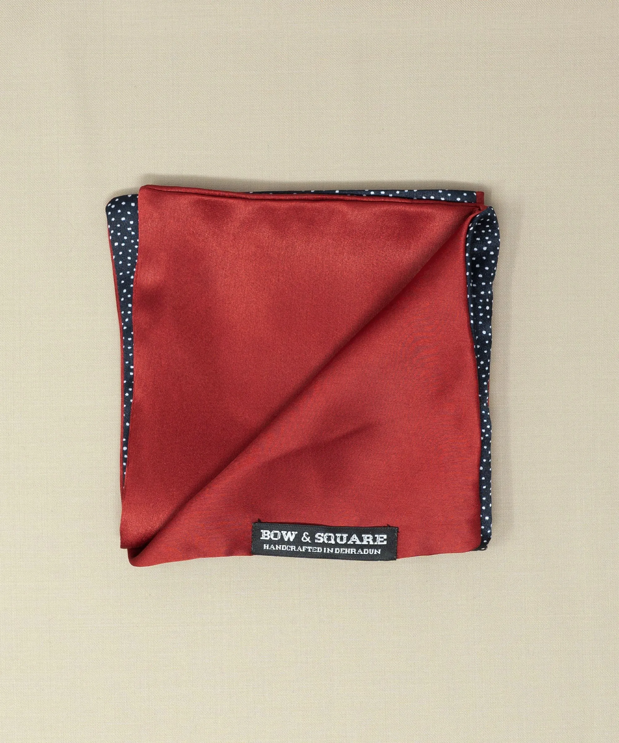 After 8  Red Pocket Square