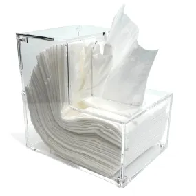 Angled Lucite Tissue Box