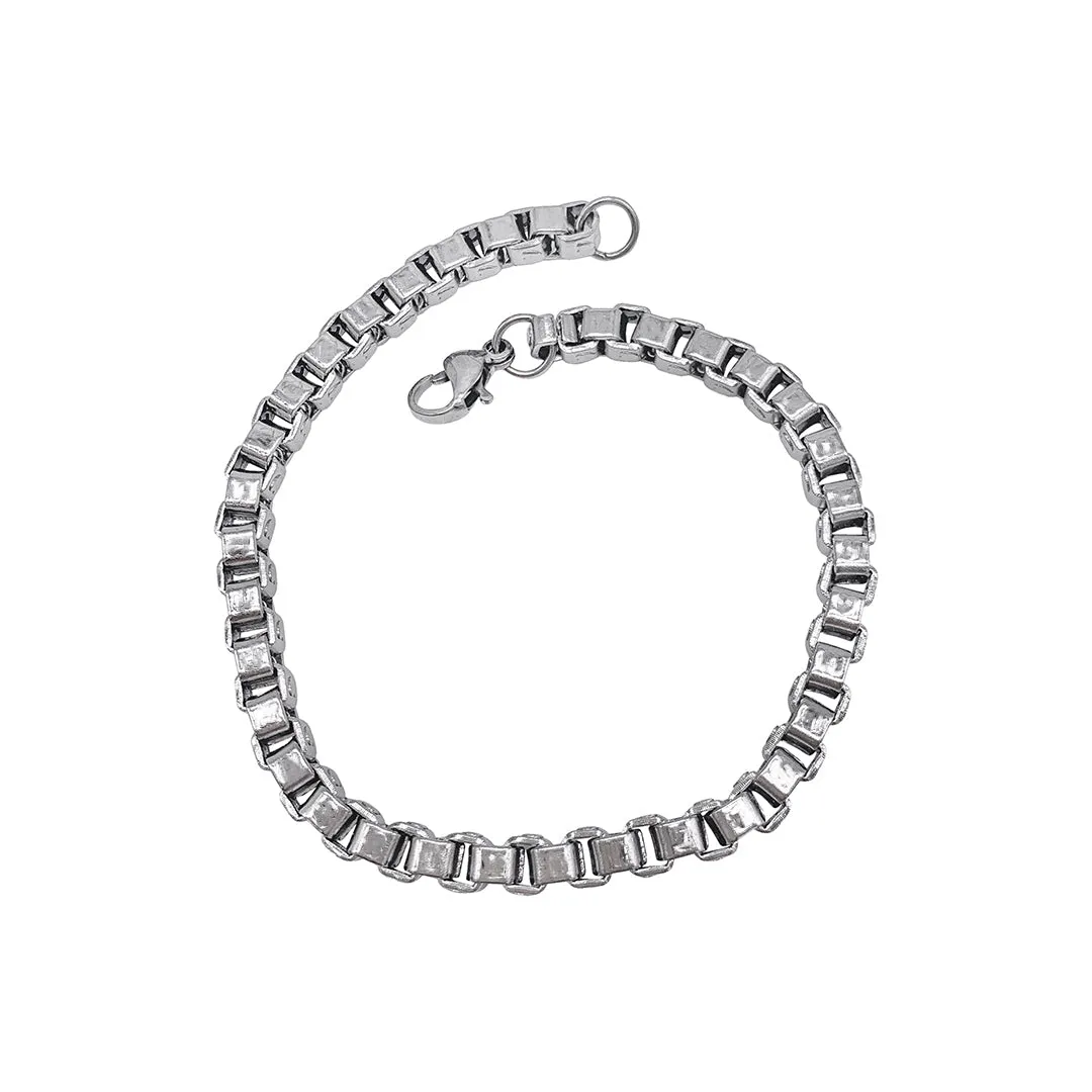 Box Chain Bracelet silver