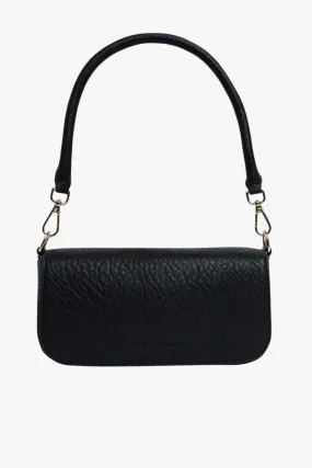 Calabria Black Baguette Shoulder Bag