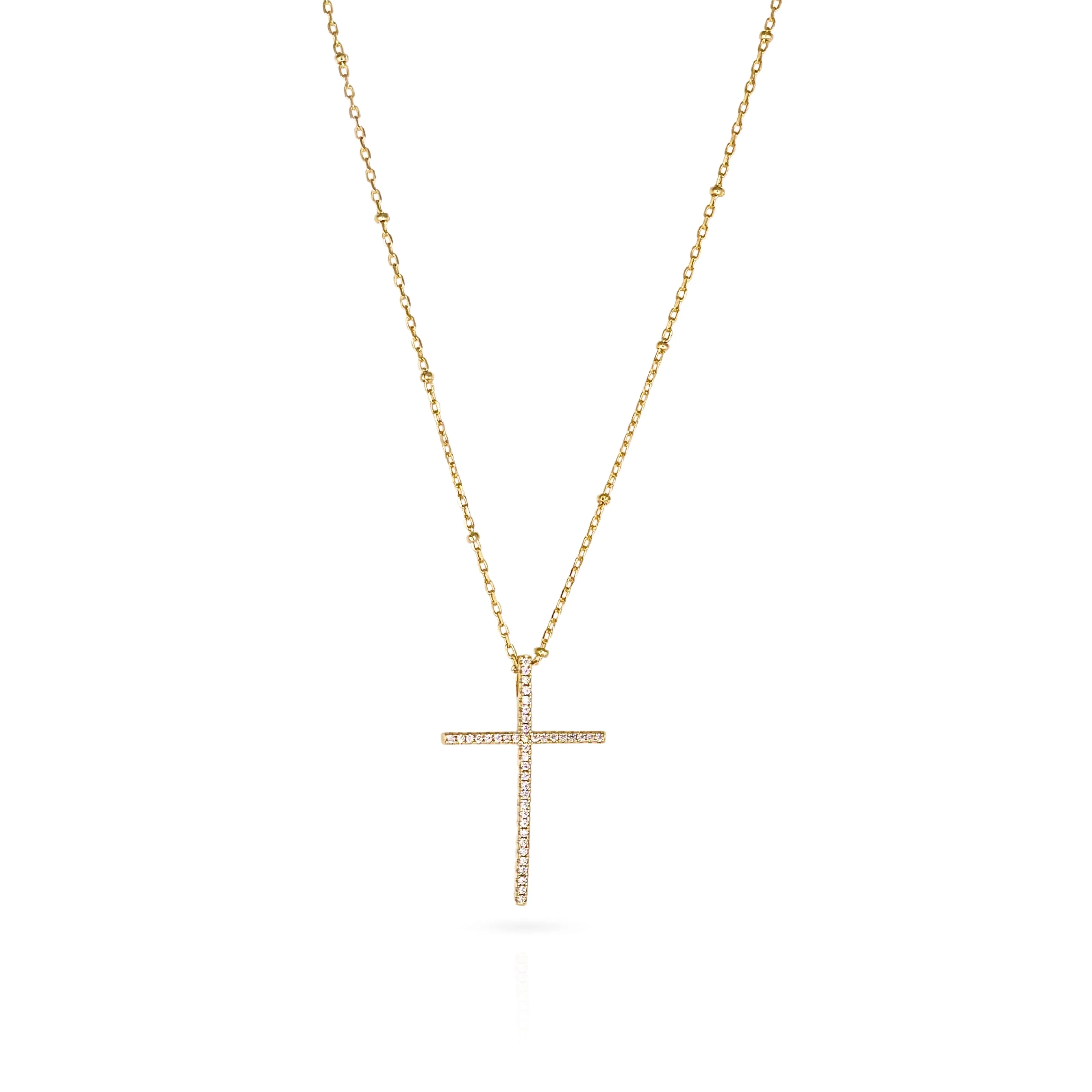 CZ Cross Necklace