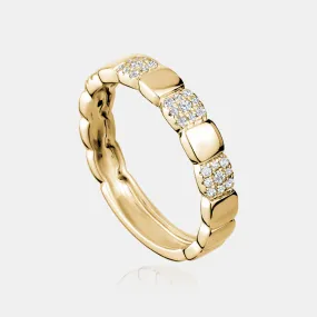 Diamond Square Pattern Ring