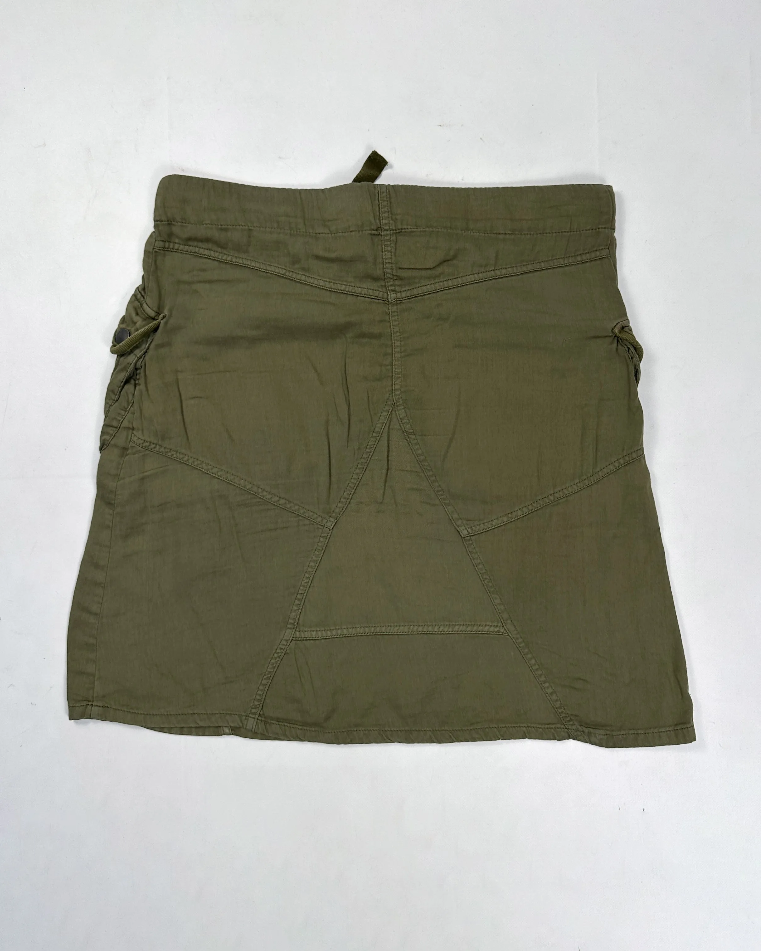 Diesel Green Cargo Adjustable Light Skirt 2000's