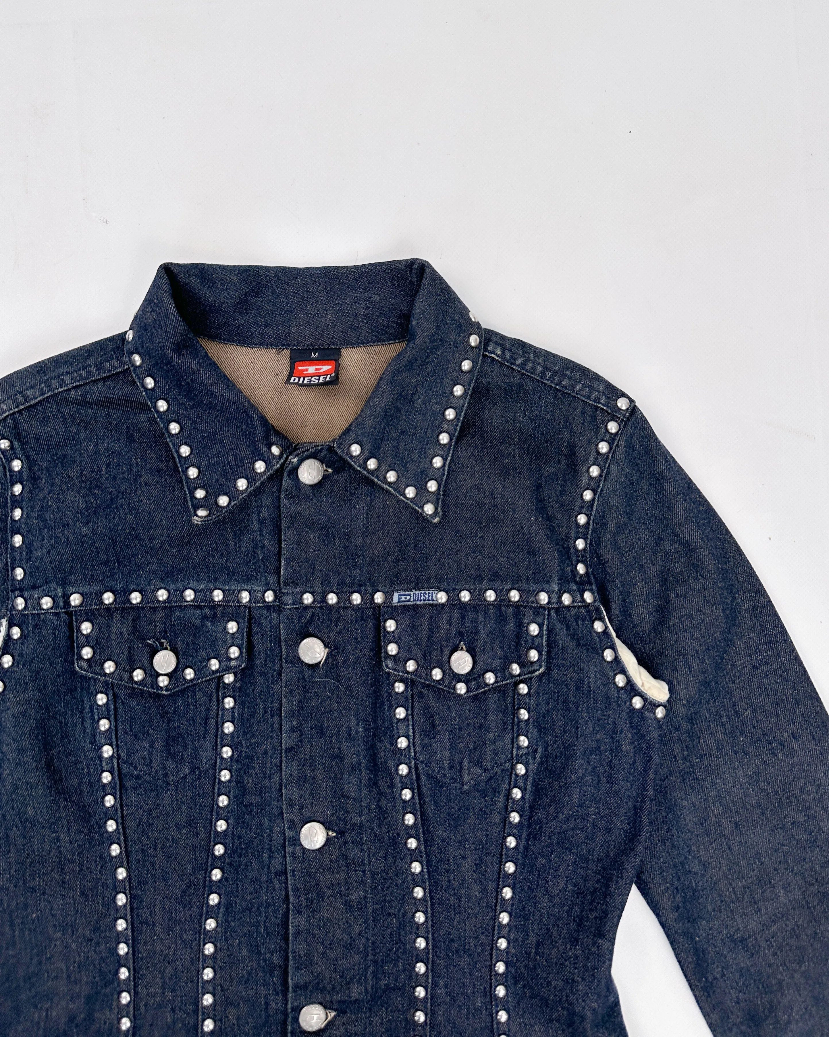 Diesel Metallic Heavy Denim Trucker Jacket 1990's