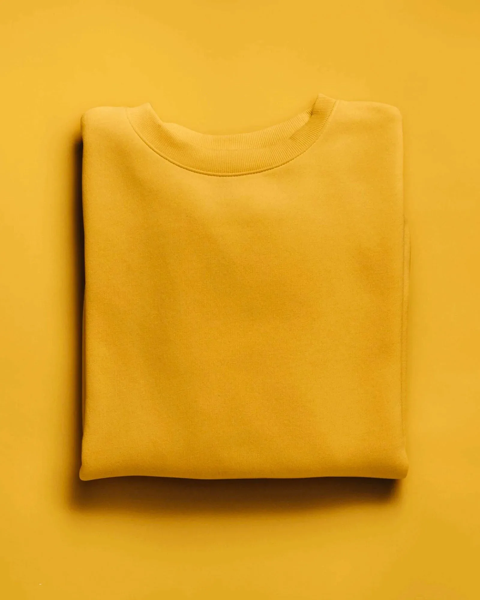 Drop Shoulder Sweatshirt: Mustard