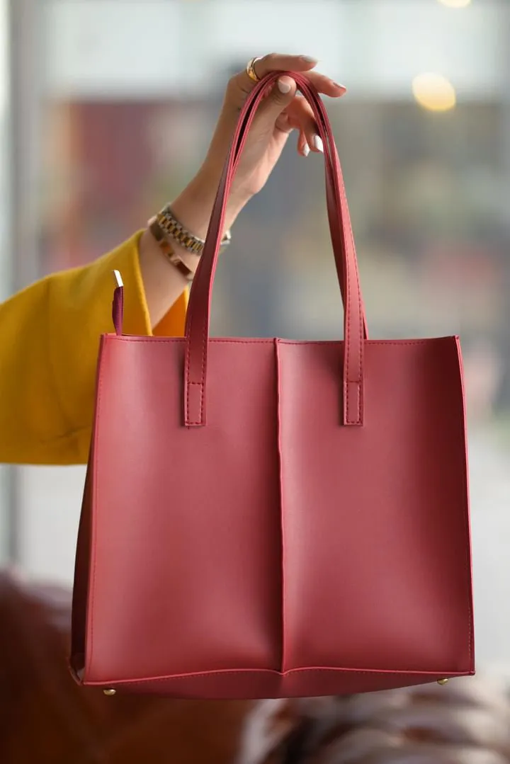 everyday shoulder bag red