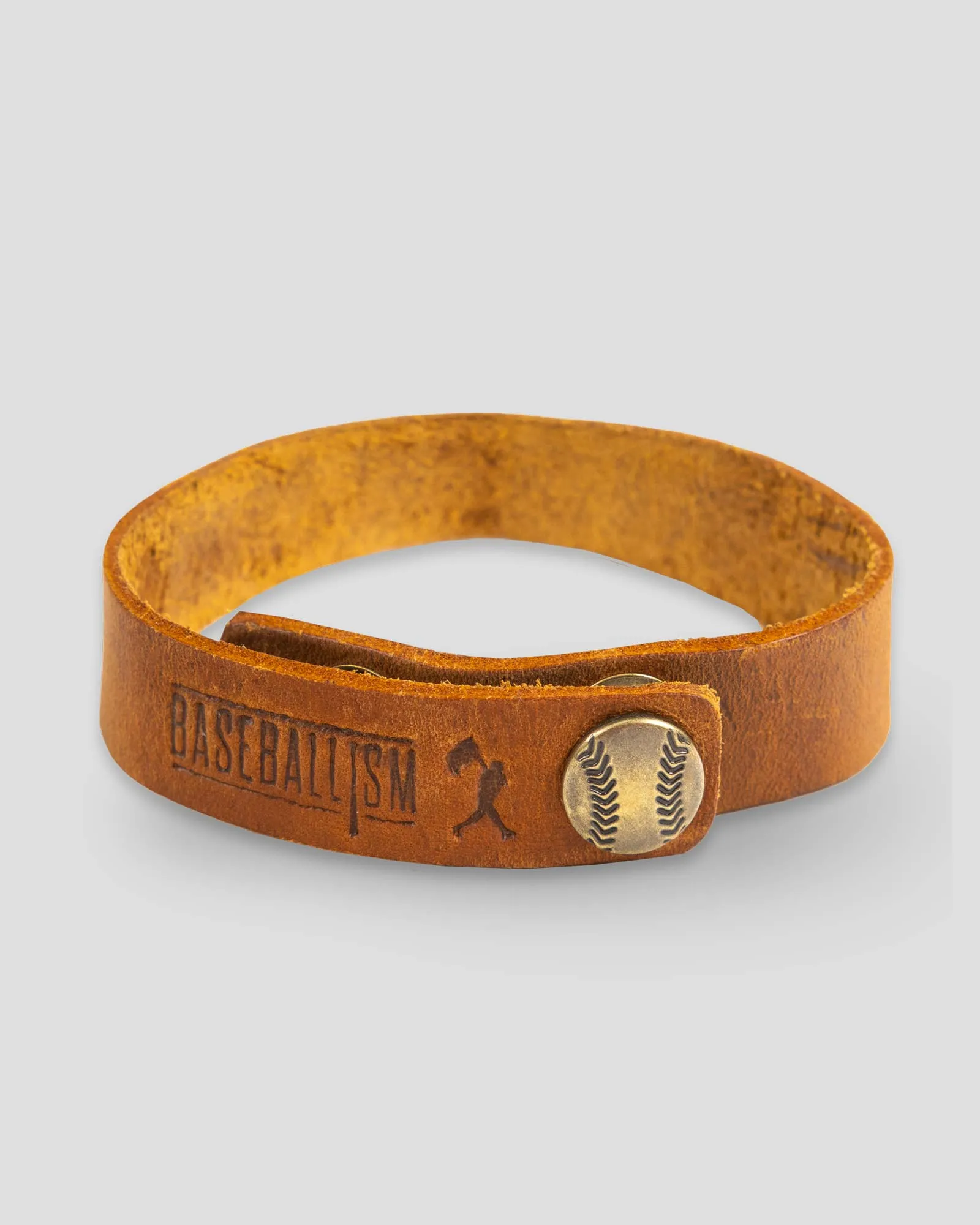 For Love of the Game Single Loop Bracelet - Light Brown