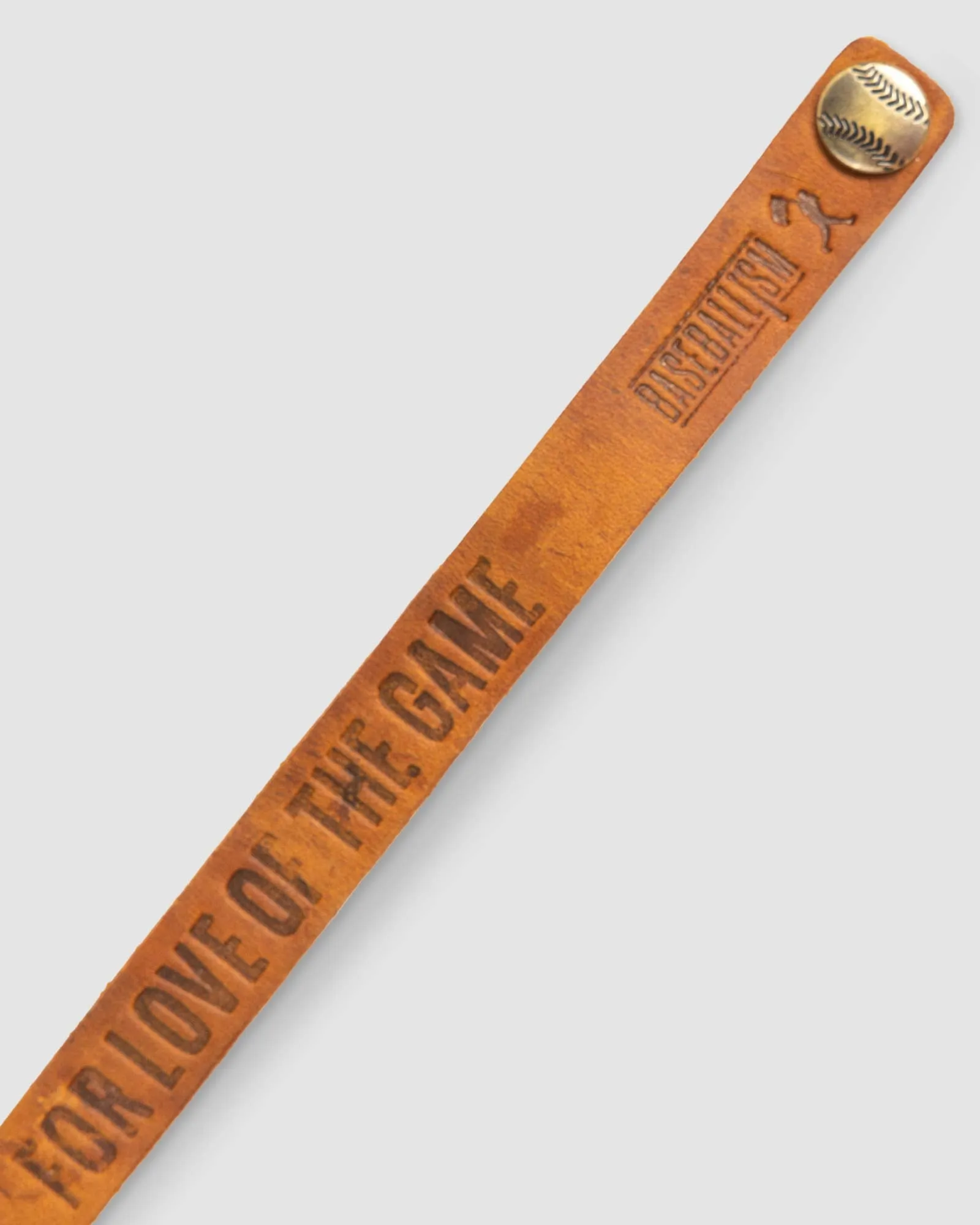 For Love of the Game Single Loop Bracelet - Light Brown