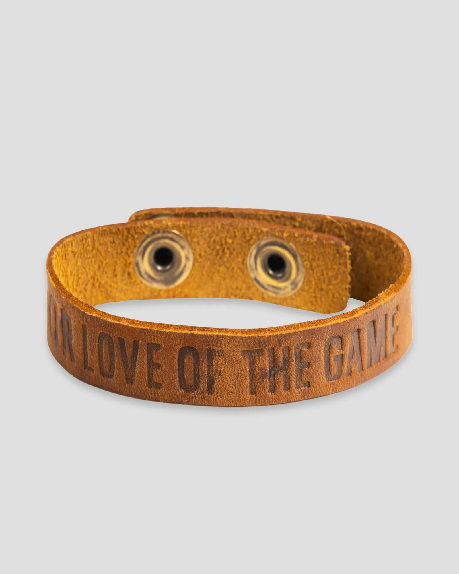 For Love of the Game Single Loop Bracelet - Light Brown