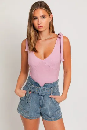 Gigi Shoulder Tie Bodysuit [online exclusive]