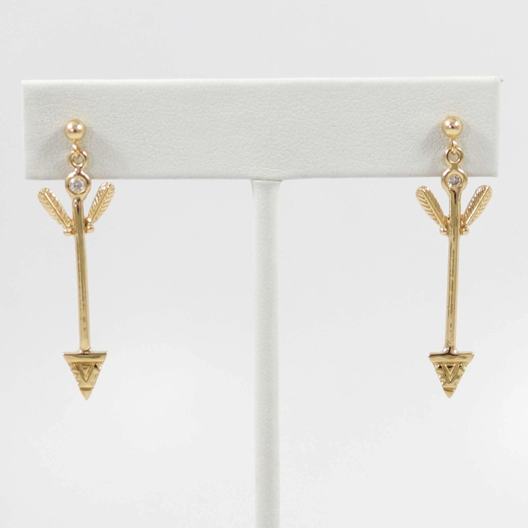 Gold Arrow Earrings