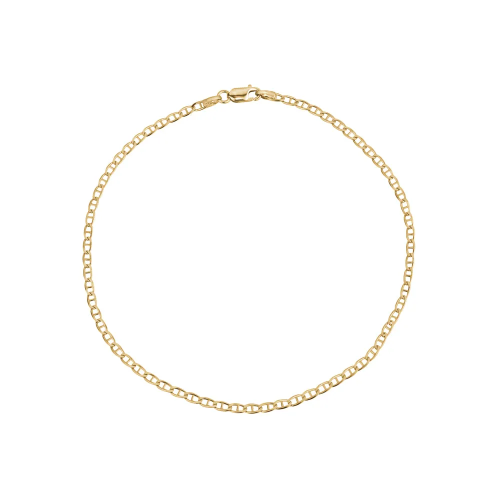 Gold Cable Anklet