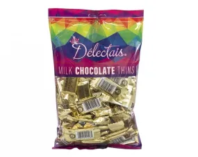 Gold Delectais Milk Chocolate Thins