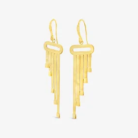 Gold Waterfall Earrings