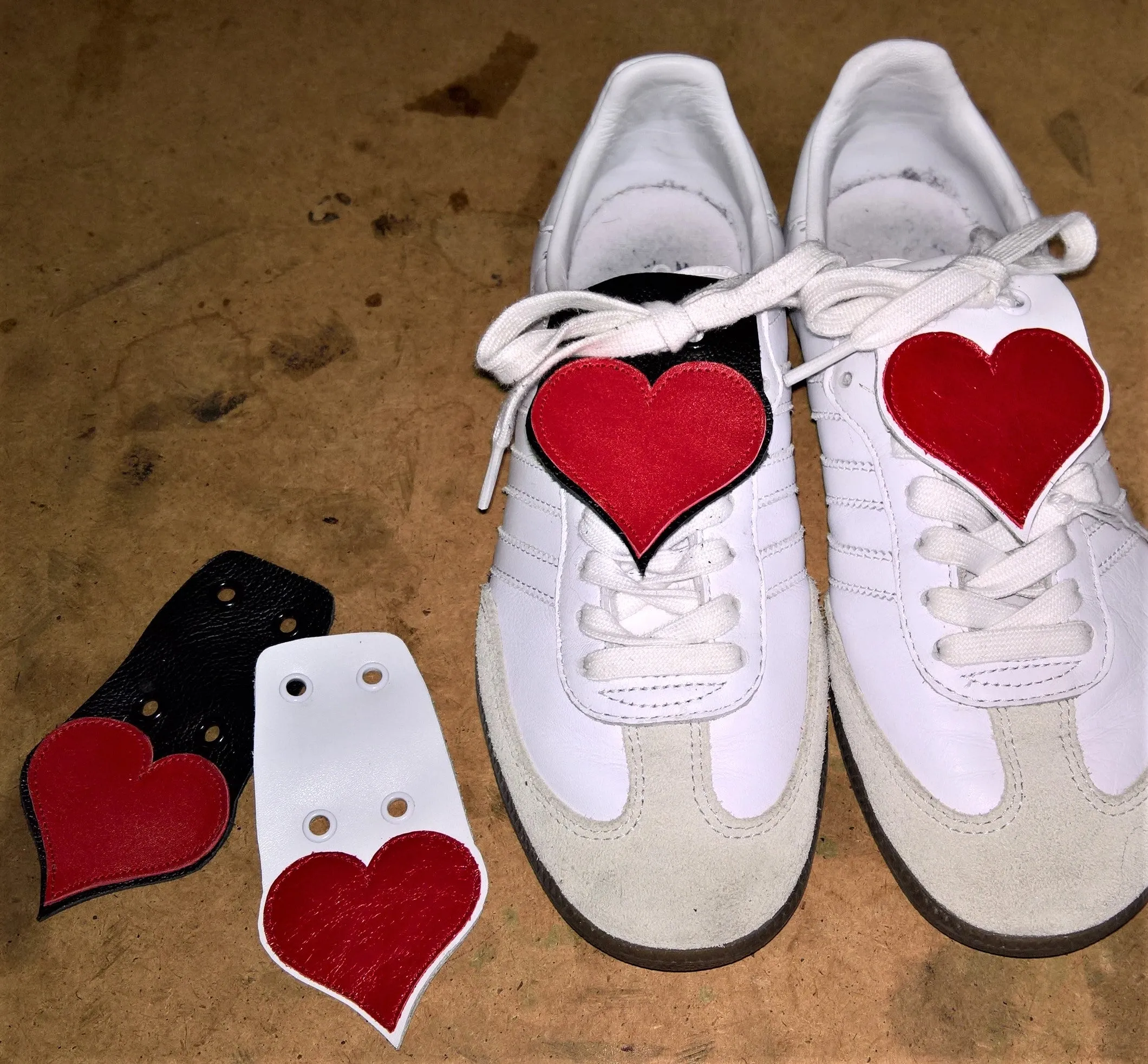 HEART Shoe Tongues - Small