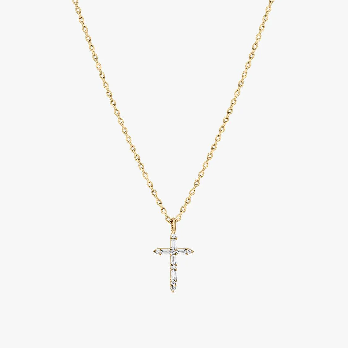 Iris Cross Necklace