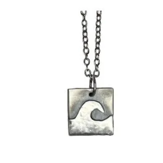 N31- Single Wave Ocean Necklace