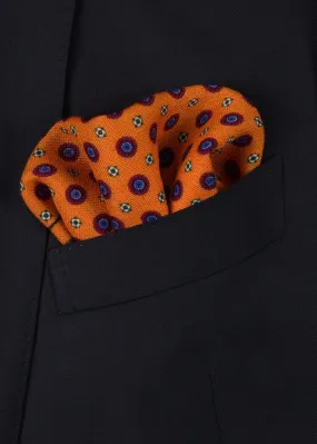 Orange Pocket Square