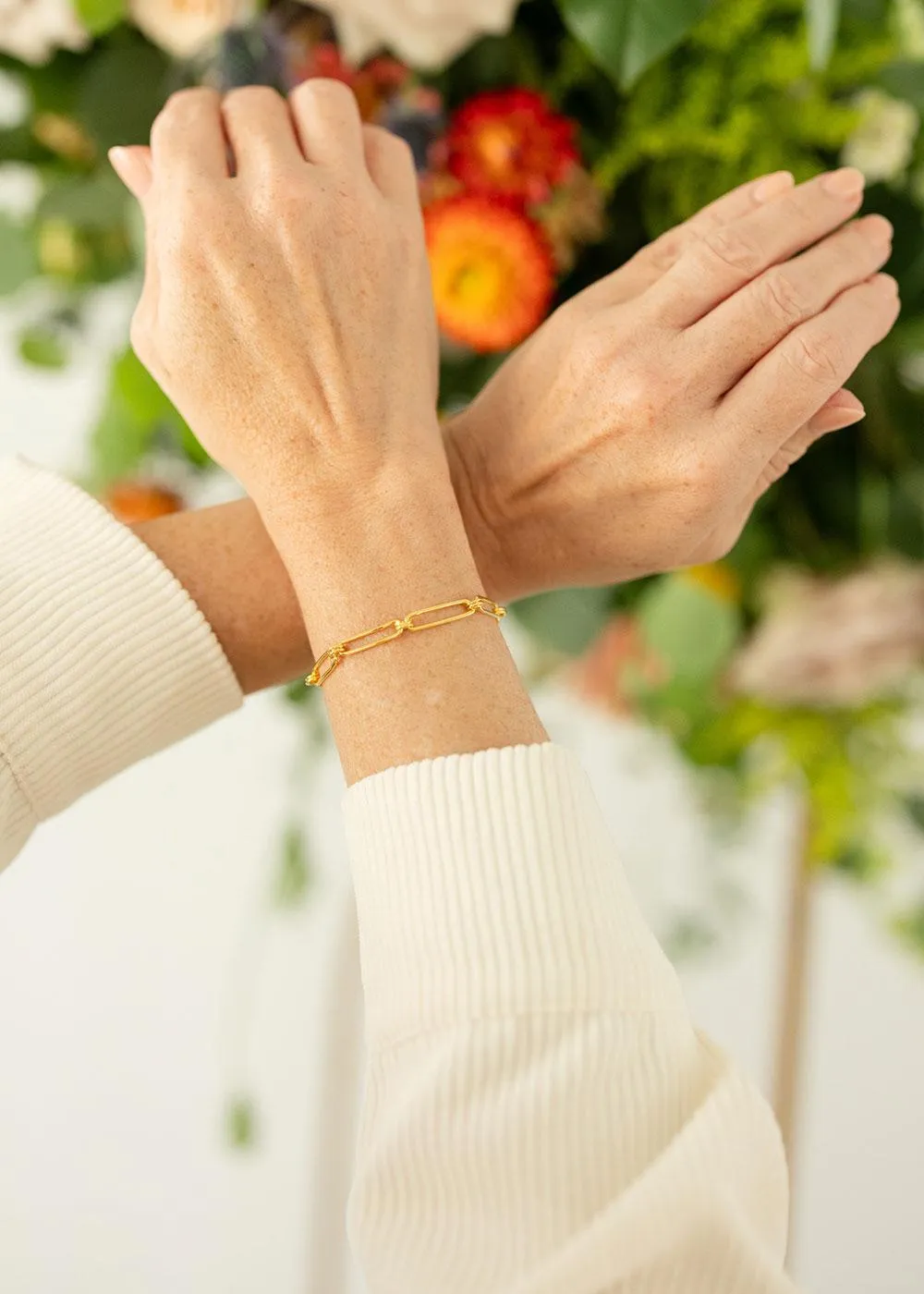 Paperclip Bracelet | Gold