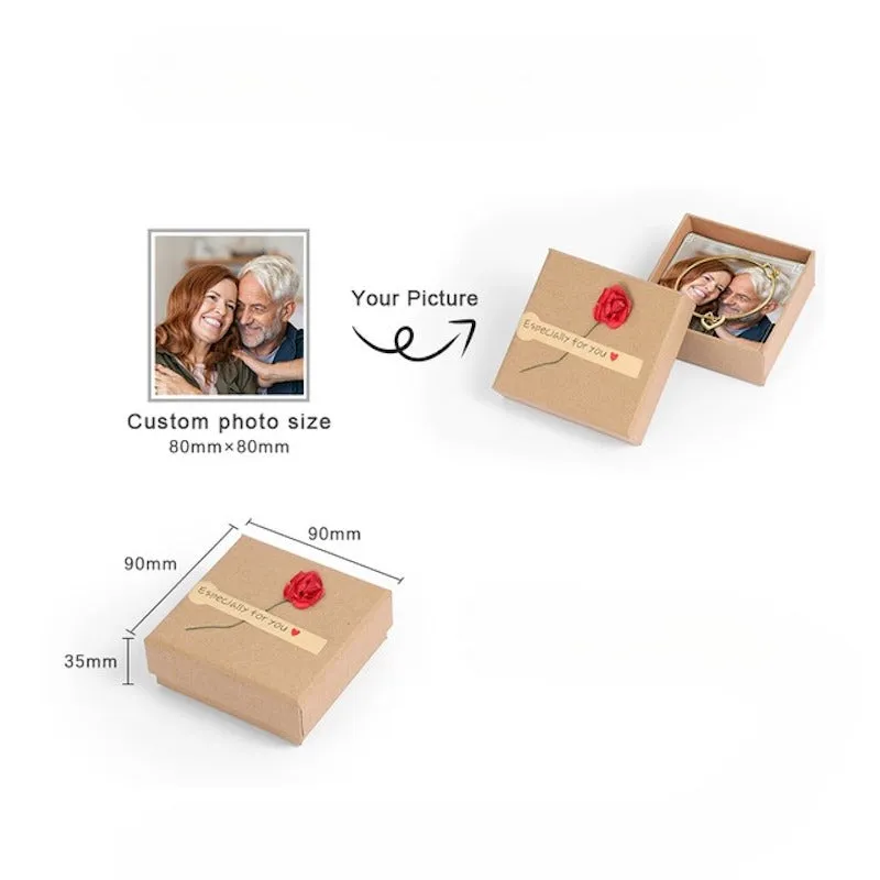 Personalized Custom Photo Flower Gift Box