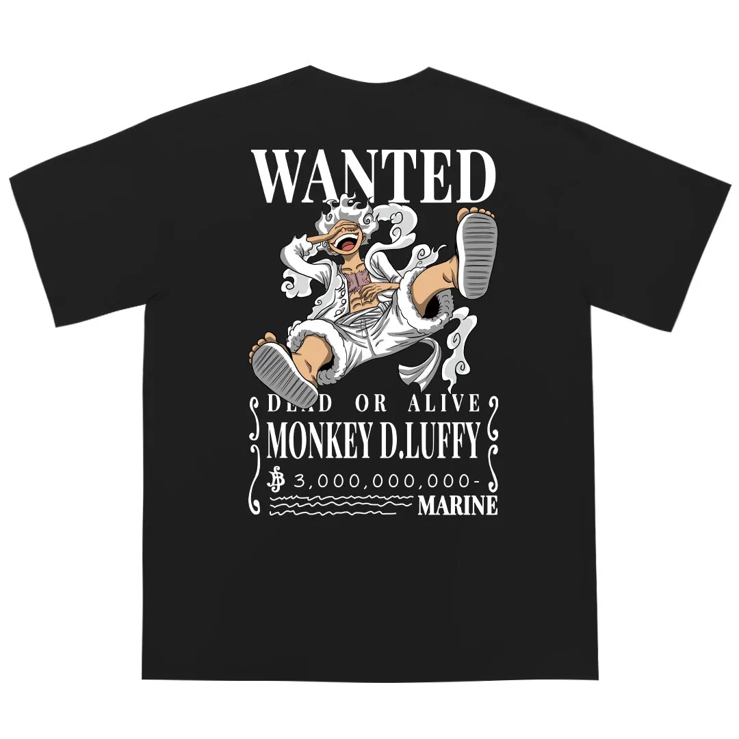 "WANTED" Drop-Shoulder Oversized Tee - 2019