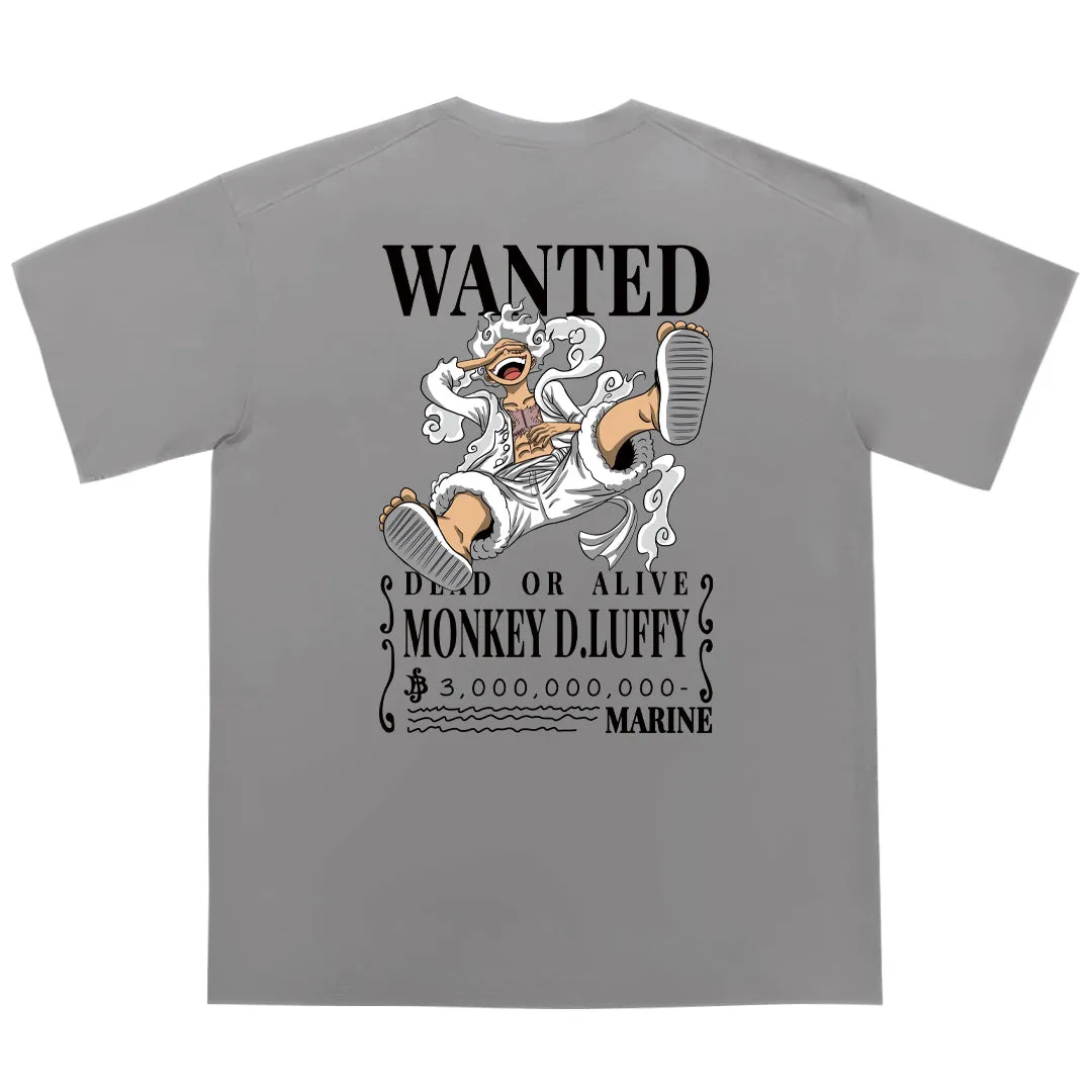 "WANTED" Drop-Shoulder Oversized Tee - 2019