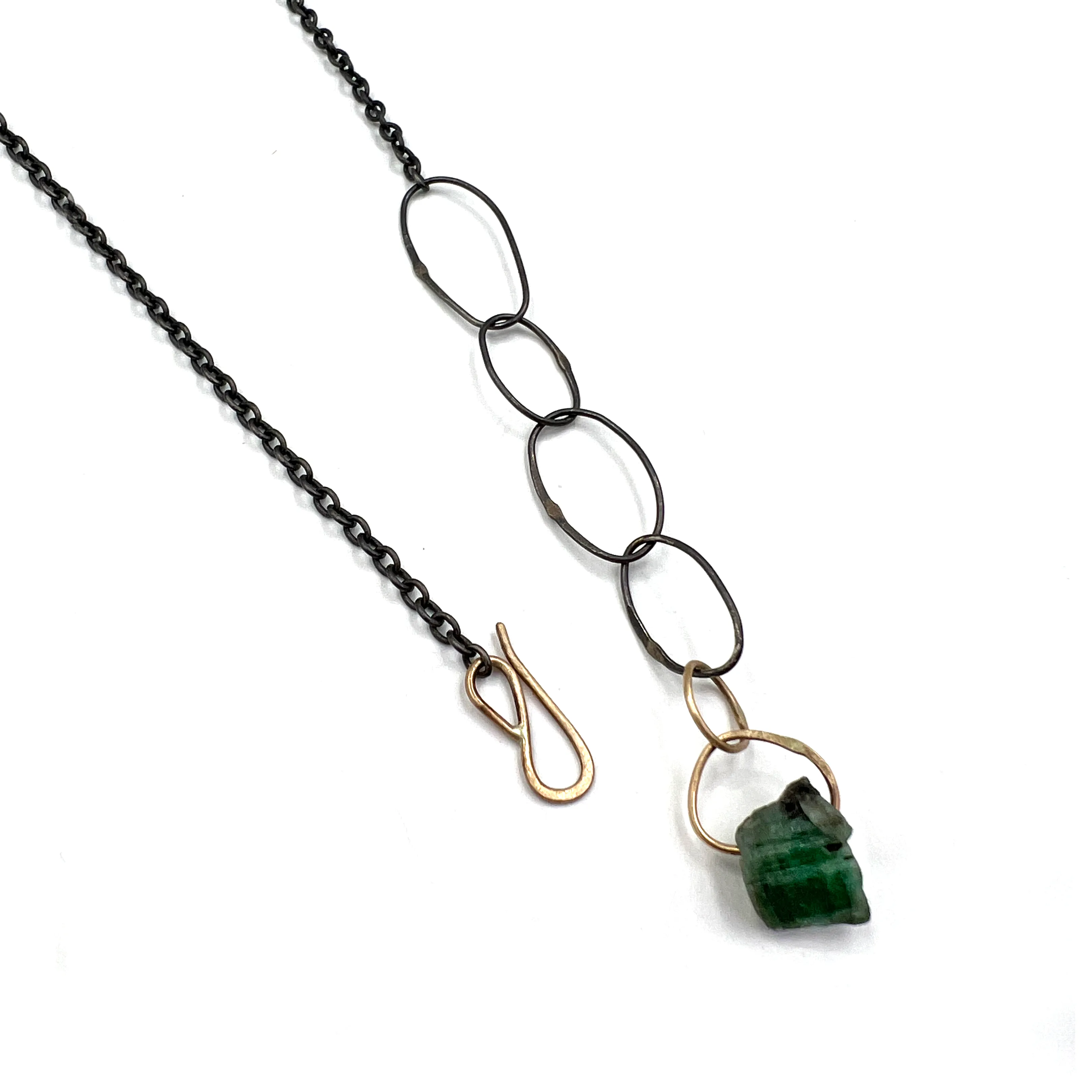 Raw Emerald Necklace, Small