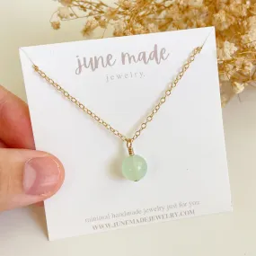 Single Gemstone Necklace