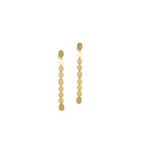 Single Strand Gold Party Earrings