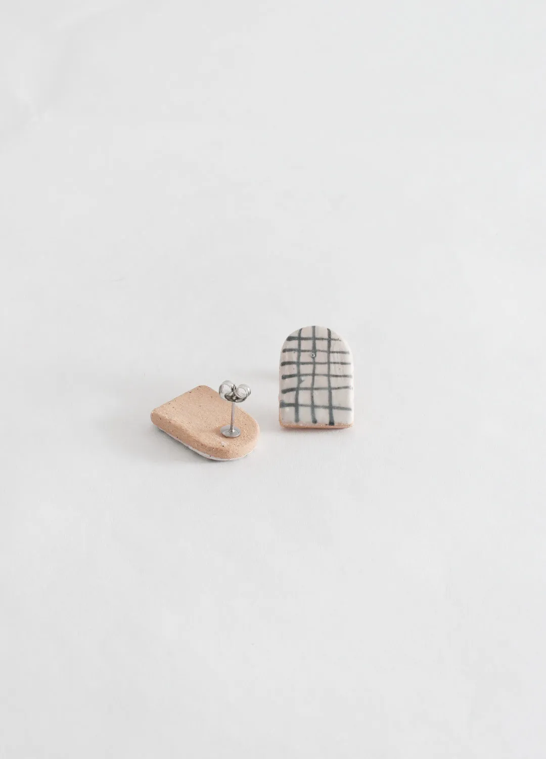 Small Arch Earrings  - Grids