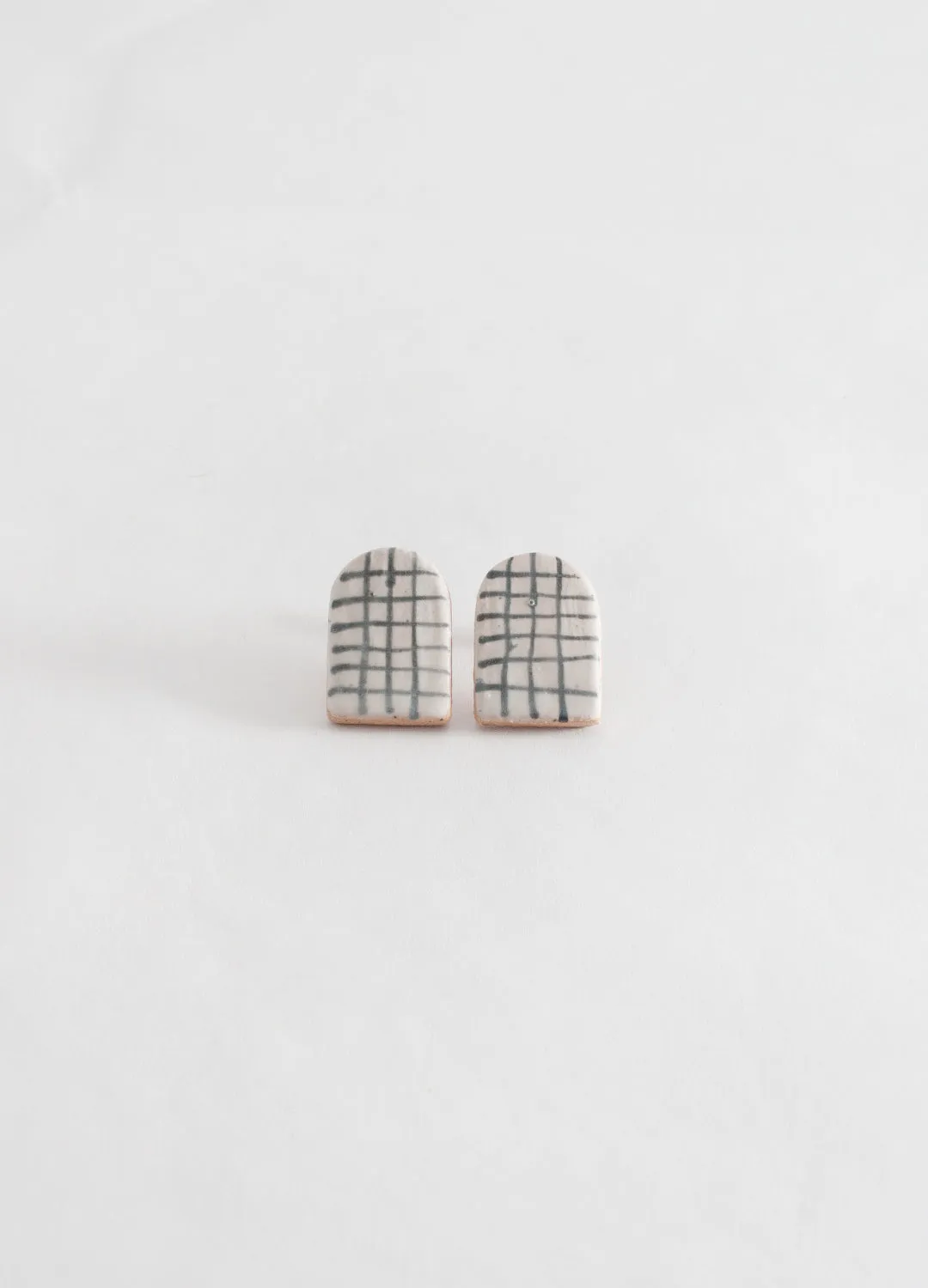 Small Arch Earrings  - Grids