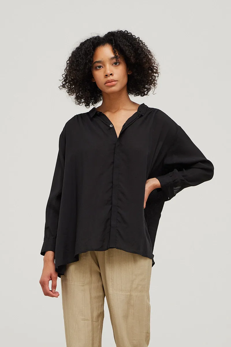 Small Collar Button Up Shirt