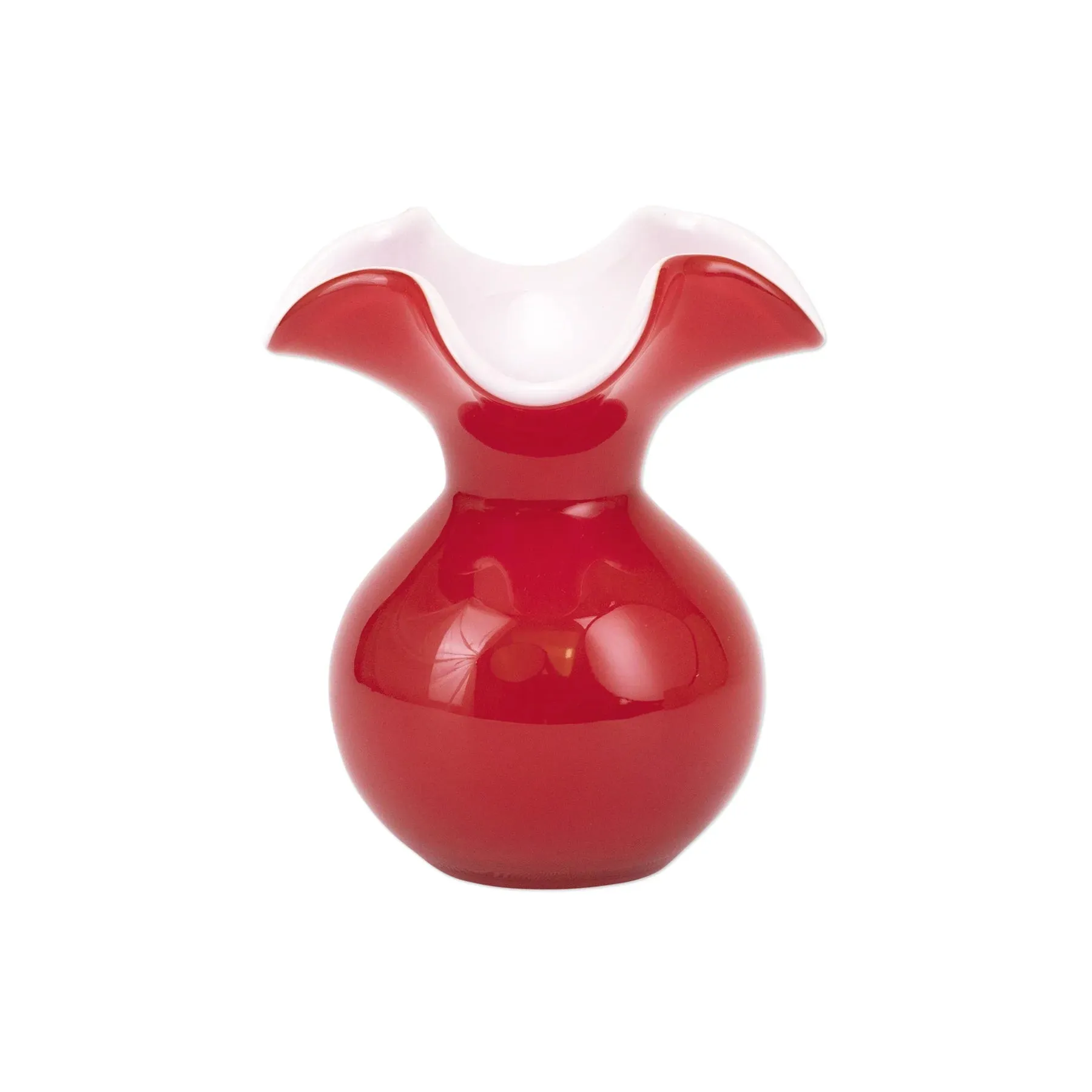 Small Hibiscus Glass Bud Vase