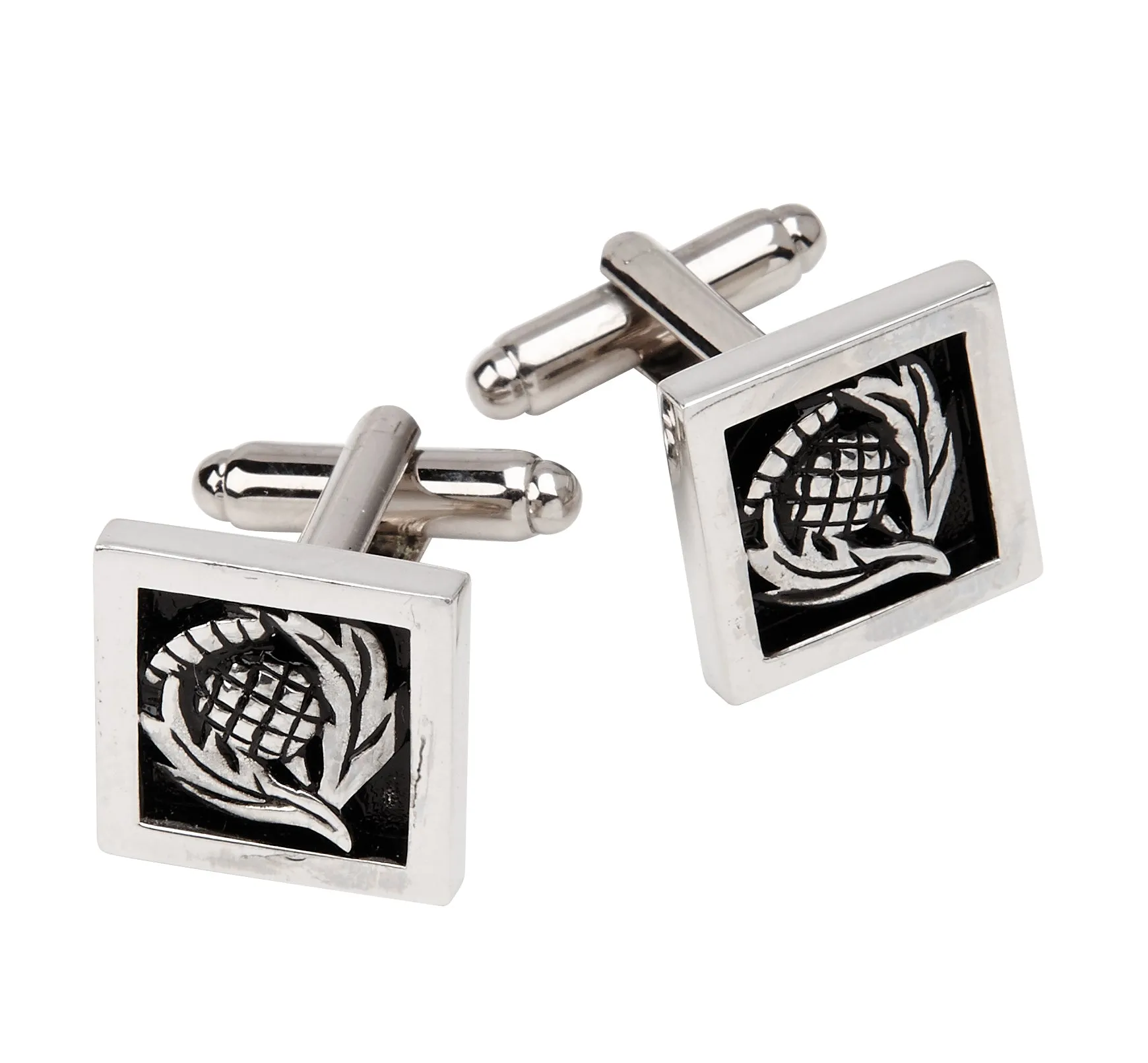 Square Thistle Cufflinks