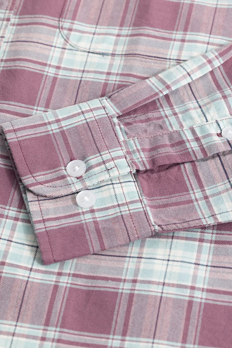 Tartan Square Mauve Checks Shirt