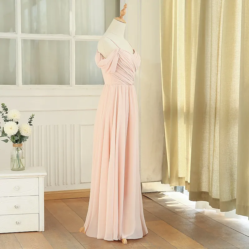 The Celeste Chiffon Bridesmaid Off Shoulder Collection (Customisable)