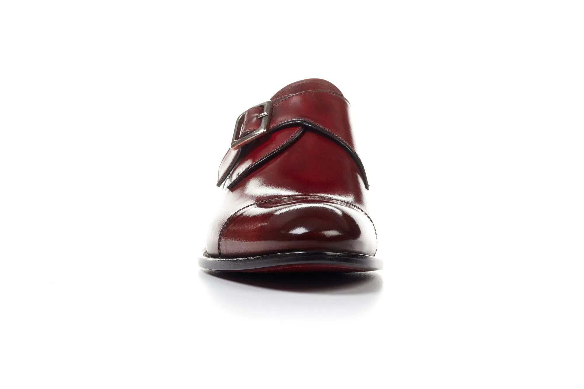 The Olivier Single Monk Strap - Oxblood