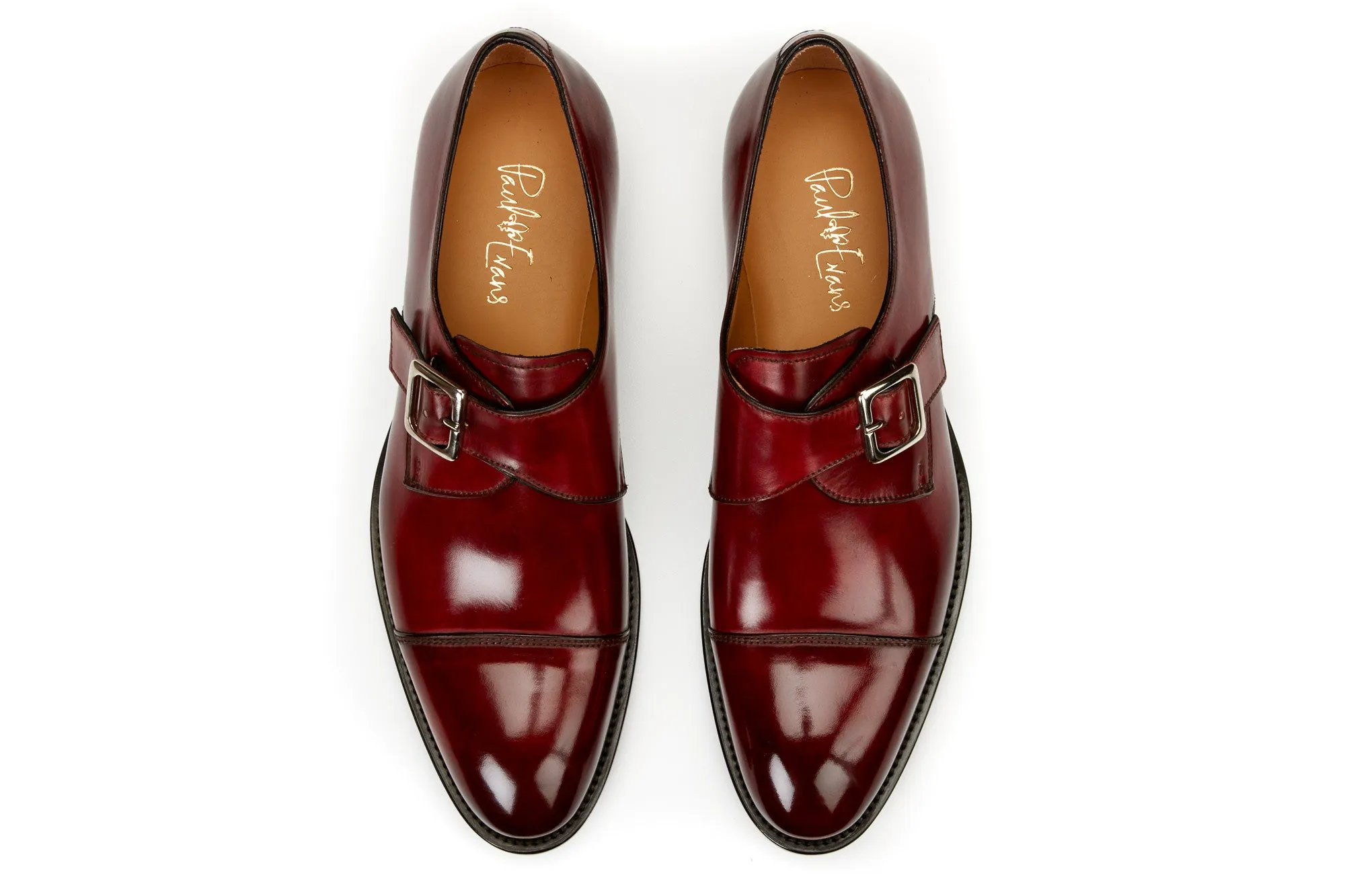 The Olivier Single Monk Strap - Oxblood