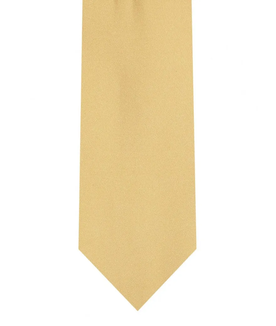 Tie & Pocket Square - Gold