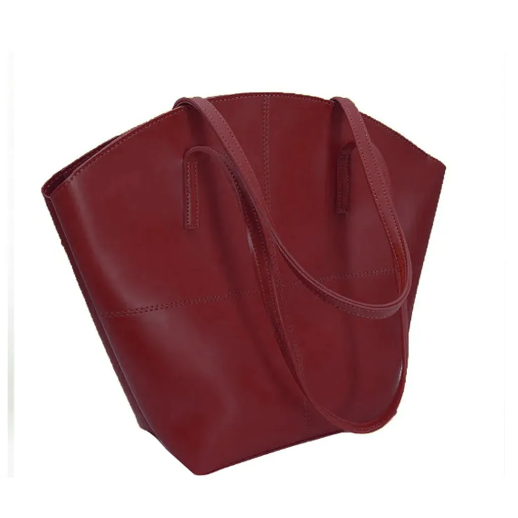 TOTE SHOULDER Maroon BAG