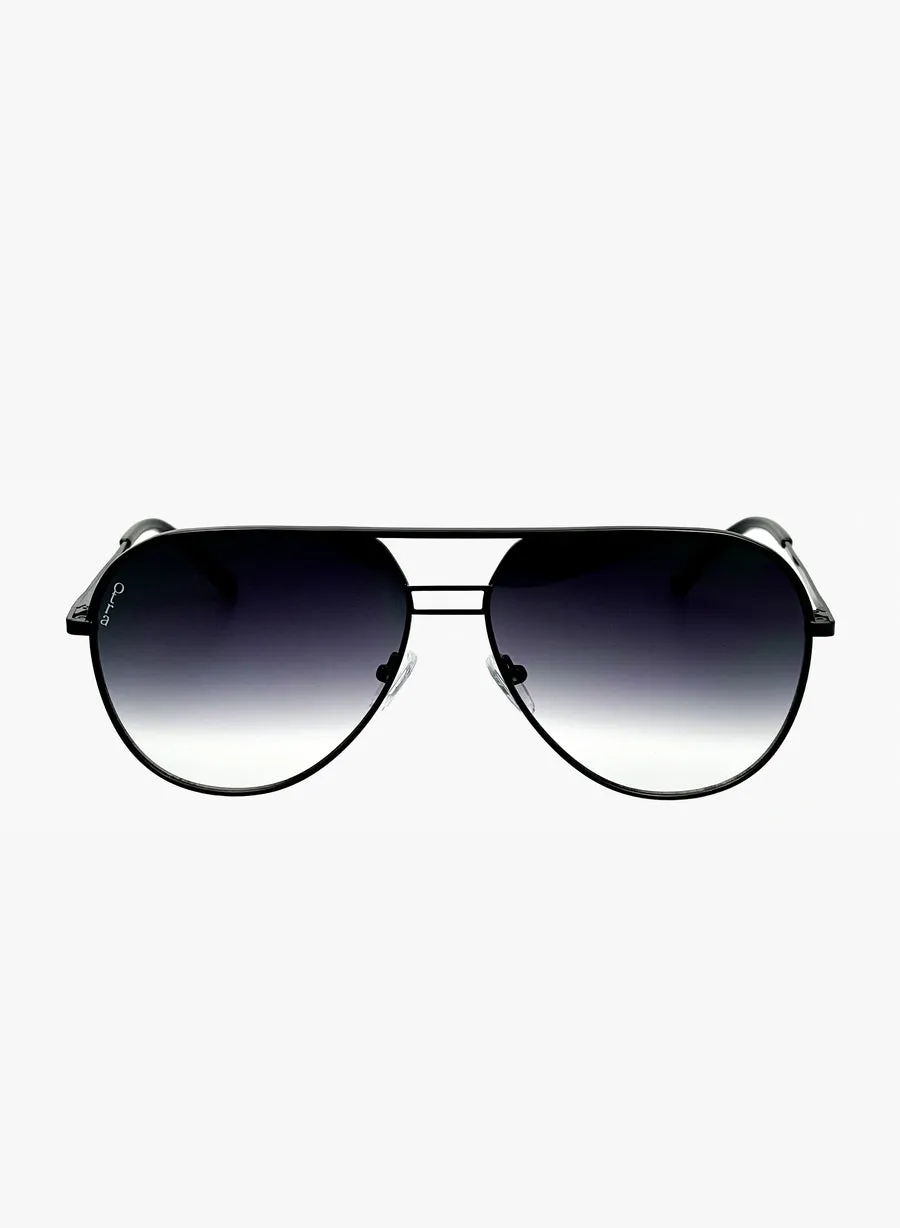 Transit Small Sunglasses, Black | Otra