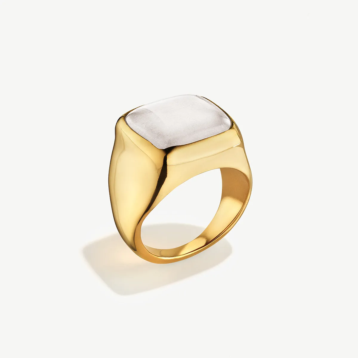 Umbo Square Statement Ring