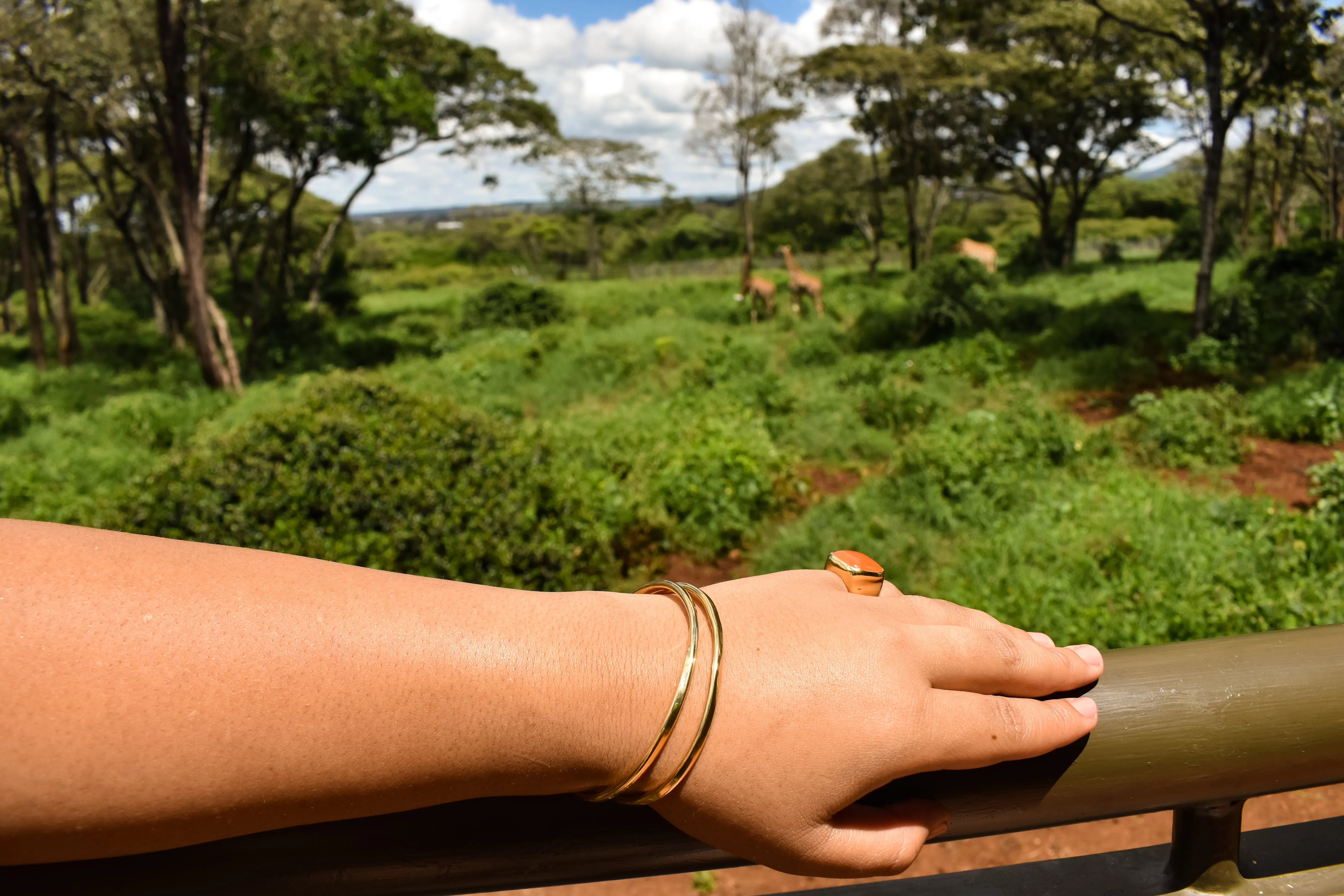 Umbo Square Statement Ring